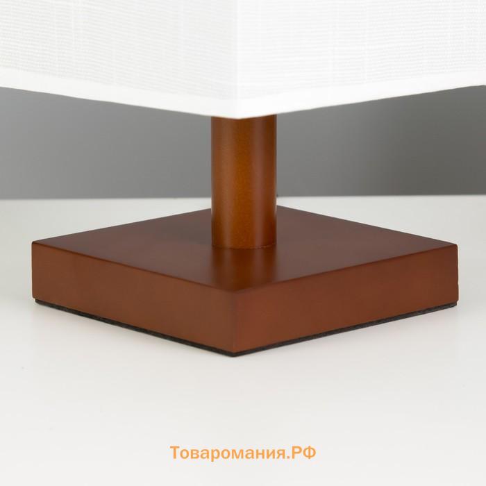 Настольная лампа «Карот» E27 40 Вт коричневый 13×13×28 см RISALUX