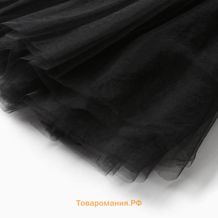 Платье нарядное детское MINAKU: PartyDress, цвет чёрный, рост 104 см