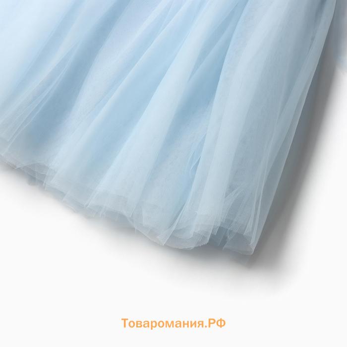 Платье нарядное детское MINAKU: PartyDress, цвет голубой, рост 104 см