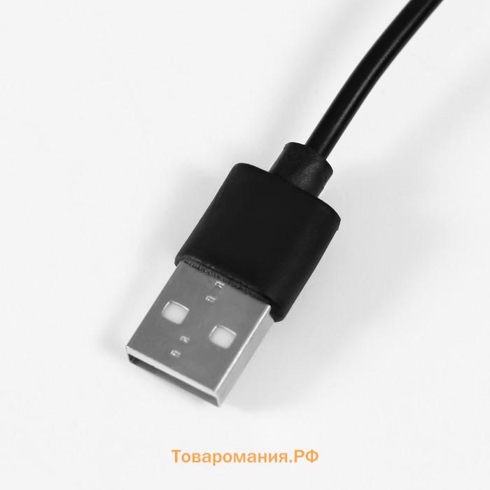 Лампа-лупа х4 х8 для творчества LEDx24 от 3AAA USB линзы d=2,95 и 12 см 5,5х19,7х40,5 см