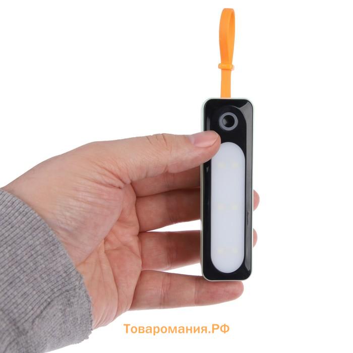 Внешний аккумулятор DX151, 5000 мАч, USB, Type-C, кабель Type-C, фонарь, зелёный