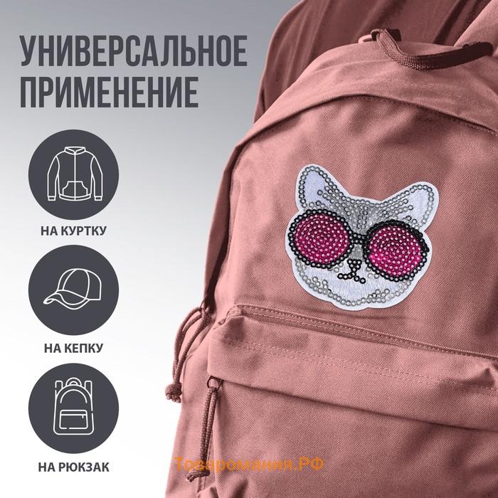 Термонаклейка на одежду «Кот», 6,8 х 6,8 см