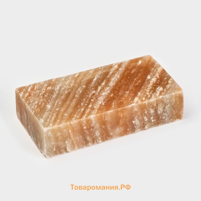 Кирпич из иранской горной соли, 20х10х5 см, цвет микс