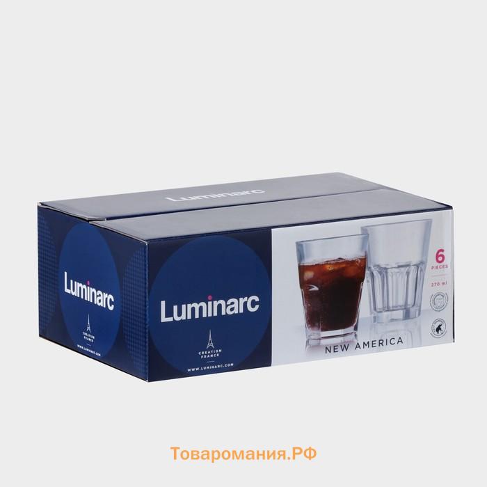 Набор стаканов Luminarc New America, 270 мл, стекло, 6 шт.