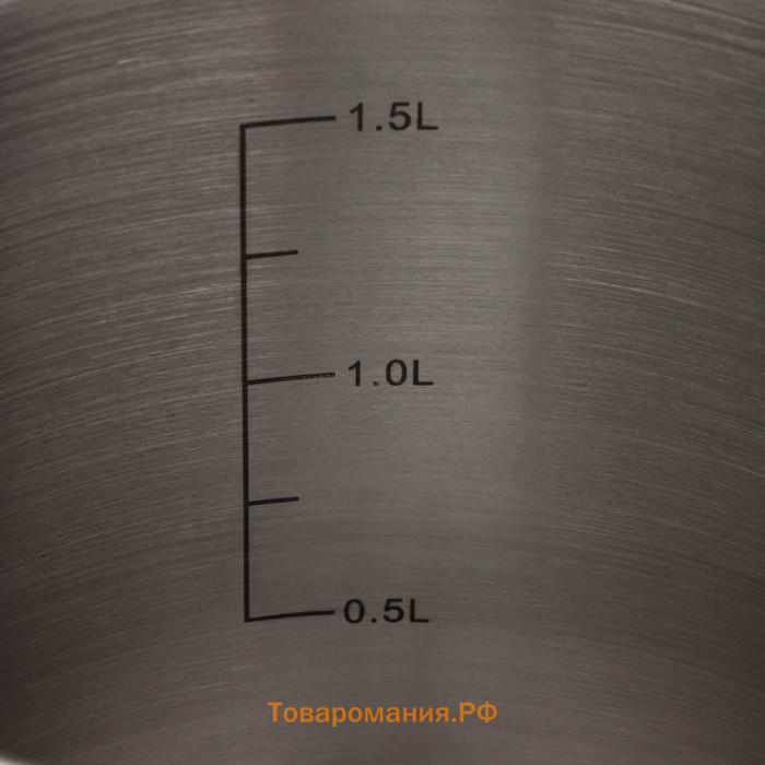 Молоковарка из нержавеющей стали, 2 л, h=15 см, d=16,5 см