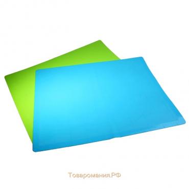 Коврик с разметкой «Буссен», силикон, 49×39 см, цвет МИКС