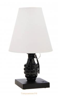 Лампа настольная "Граната" черно-белая(микс) 22 × 30 × 22 см