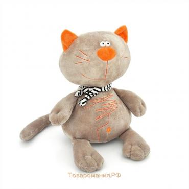 Мягкая игрушка «Кот Батон», цвет серый, 30 см