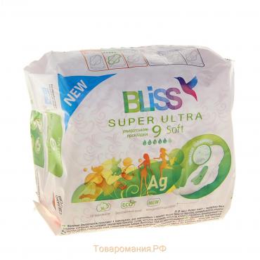 Прокладки для критических дней Bliss Super Ultra Soft, 9 шт.