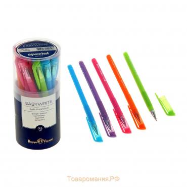 Ручка шариковая EasyWrite Special, узел 0.5 мм, синие чернила, матовый корпус Silk Touch, МИКС