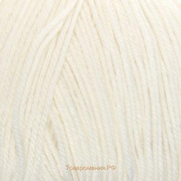 Пряжа "Baby Wool" 40% шерсть, 40% акрил, 20% бамбук 175м/50гр (55 белый)