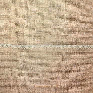 Кружево вязаное, 8 мм × 15 ± 1 м, цвет кипенно-белый