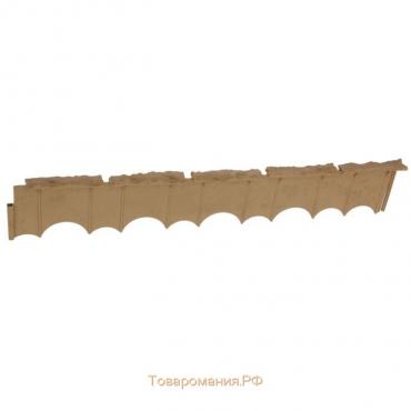 Бордюр «Камешки», 75 × 13 × 2 см, песочный