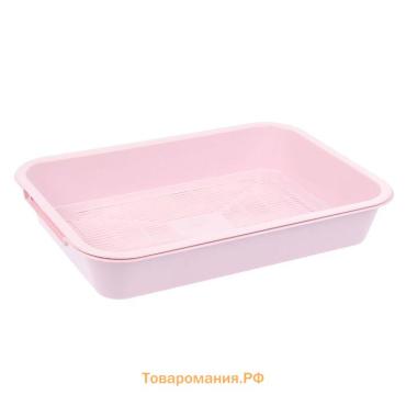 Туалет средний с сеткой 36 х 26 х 6,5 см, розовый