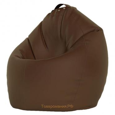 Кресло-мешок «Груша» Позитив, размер L, диаметр 80 см, высота 100 см, оксфорд, цвет коричневый