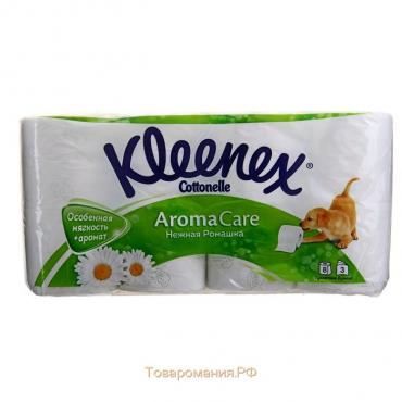 Туалетная бумага Kleenex Aroma Care «Нежная ромашка», 3 слоя, 8 рулона
