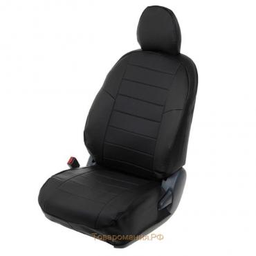 Авточехлы для Suzuki Vitara II 40/60, 2015-, черный, экокожа, набор