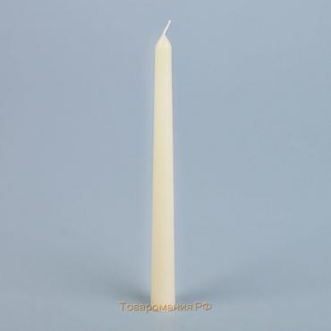 Свеча античная, 2,2х 25  см, лакированная белая