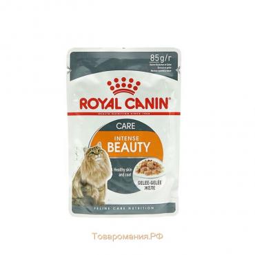 Влажный корм RC Hair&Skin Care для кошек, для кожи и шерсти, в желе, пауч, 85 г