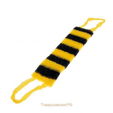 Мочалка для тела «Пчёлка», 12×45 см