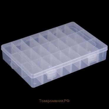 Бокс пластиковый для хранения RICCO, 24 ячейки, 19,5×13,5×2 см, цвет МИКС