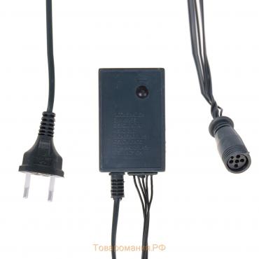 Контроллер для гирлянд УМС "Водопад", до 4000 LED, 220V, Н.Т. 5W, 8 режимов 65см