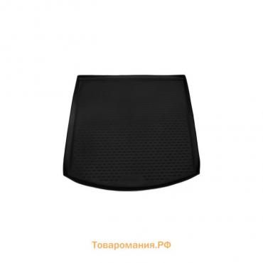 Коврик в багажник Volkswagen Touran 11/2006-2016, мв., 2 части, 7 мест (полиуретан, серый)