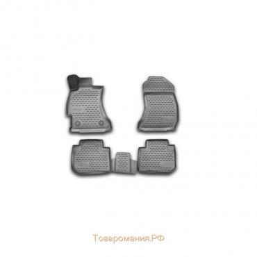 Коврики 3D в салон SUBARU Forester, 2013-20164 шт. (полиуретан)