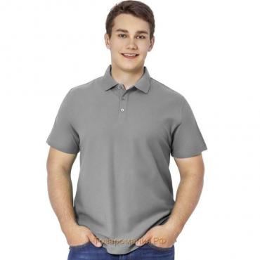 Рубашка мужская, размер 50, цвет светло-серый