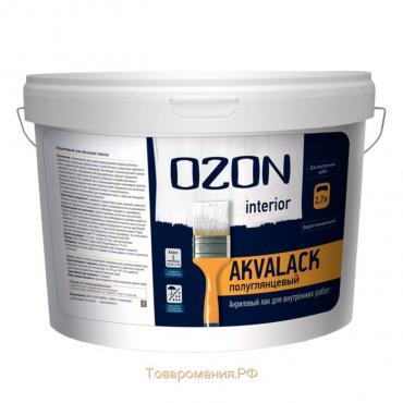 Лак универсальный акриловый OZON Akvalack-interior 2,7л