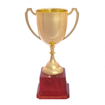Кубок 116, наградная фигура, золото, подставка пластик, 29 × 11,5 × 7,8 см.
