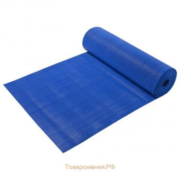 Ковёр-дорожка ПВХ Zig-Zag, 5 мм, 0,9 х 10 м, против скольжения, цвет голубой