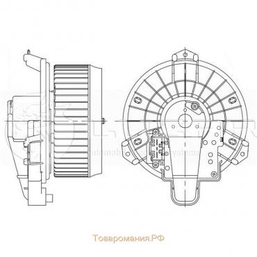 Электровентилятор отопителя Camry (07-)/RAV 4 (06-) (auto A/C) Toyota 8710360400, LUZAR LFh 1918