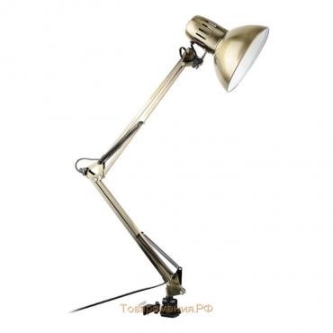 Настольная лампа Senior 1x40W E27 бронза 17x17x85 см