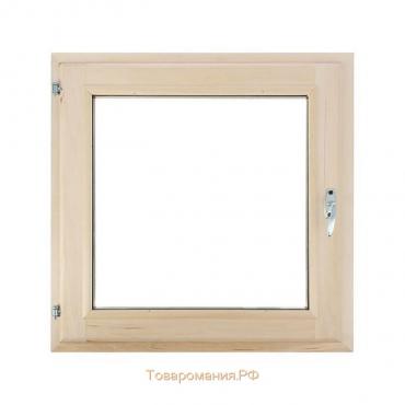Окно, 60×60см, двойное стекло, с уплотнителем, из липы