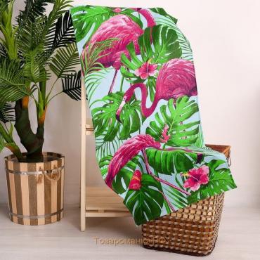 Полотенце «Фламинго», 60 × 146 см, 160 г/м², хлопок 100 %