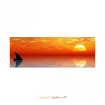 Фотообои "Парусник в золотом закате" 3-А-304 (1 полотно), 440x150 см
