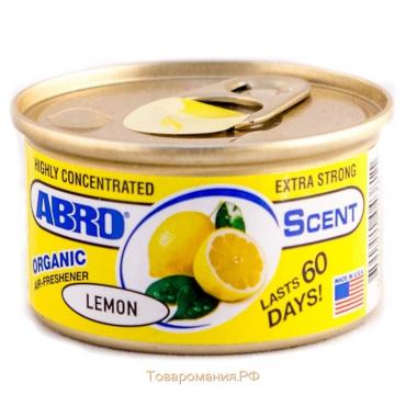 Освежитель воздуха ABRO Органик, 42 г, Лимон AS-560-LE