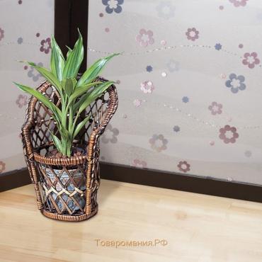 Витражная плёнка Meiwa, 46 см, рулон 20 п.м., цветы