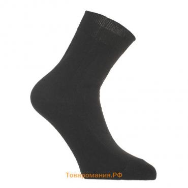 Носки мужские шерстяные, цвет чёрный, размер 29