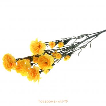 Цветы искусственные "Гвоздика кустовая" 60 см, жёлтый