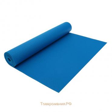 Коврик для йоги Sangh, 173×61×0,5 см, цвет тёмно-синий