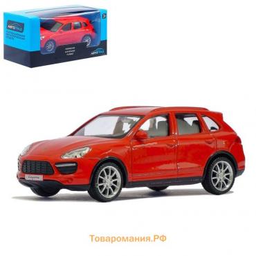 Машина металлическая PORSCHE CAYENNE TURBO, 1:43, цвет красный