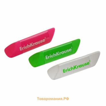 Ластик ErichKrause ErgoLine Prism, мягкий, гипоаллергенный, МИКС