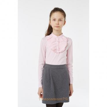 Блузка для девочки, рост 146 см, цвет розовый