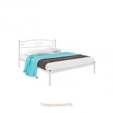 Кровать «Вероника», 190 × 140 cм, каркас белый