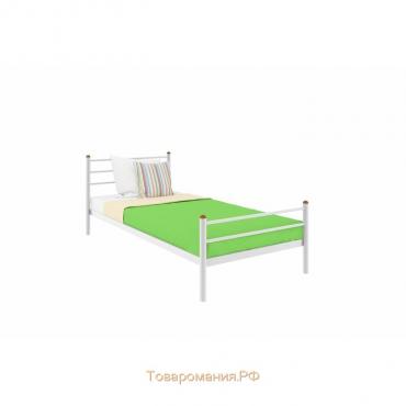 Кровать «Милана Мини Плюс», 900 × 2000 мм, металл, цвет белый
