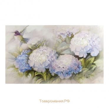 Картина на холсте "Цветы гортензии" 60*100 см