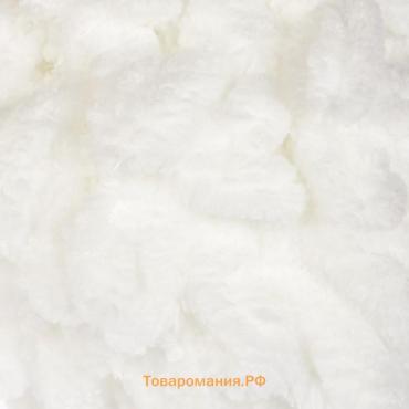 Плюшевая пряжа для вязания руками ALIZE, Puffy, 100 % микрополиэстер, 9 м/100 г, (55 белый)
