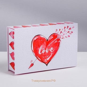 Упаковка подарочная, Коробка‒книга «Love», 20 х 12.5 х 5 см